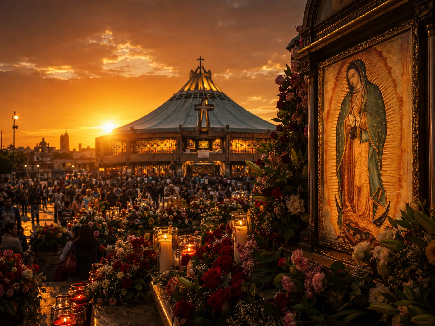 Our Lady of Guadalupe pilgrimage visual
